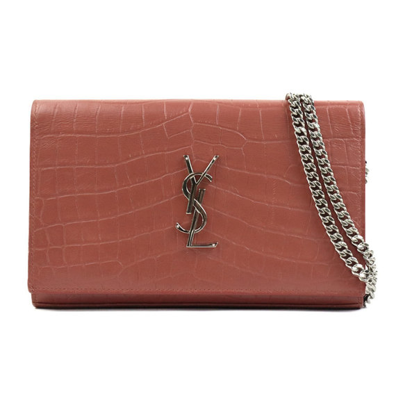 SAINT LAURENT Pink Leather Shoulder Bag - Picture 1 of 5